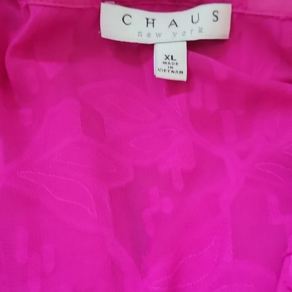 Chaus Bright Fuchsia Top - Picture 7 of 11